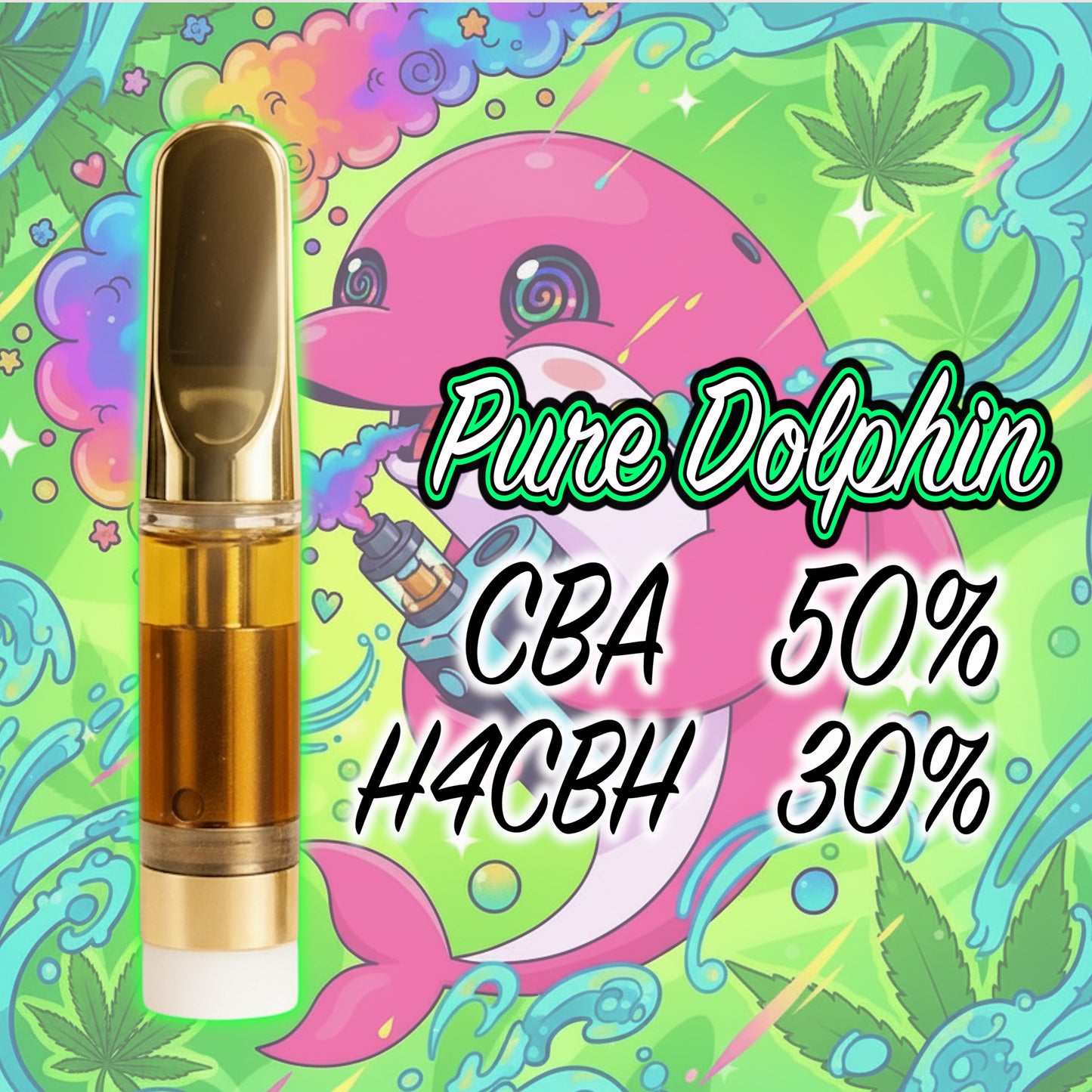 【販売開始セール】CBA50% × H4CBH30% ｜ ー Pure Dolphin ー 1ml